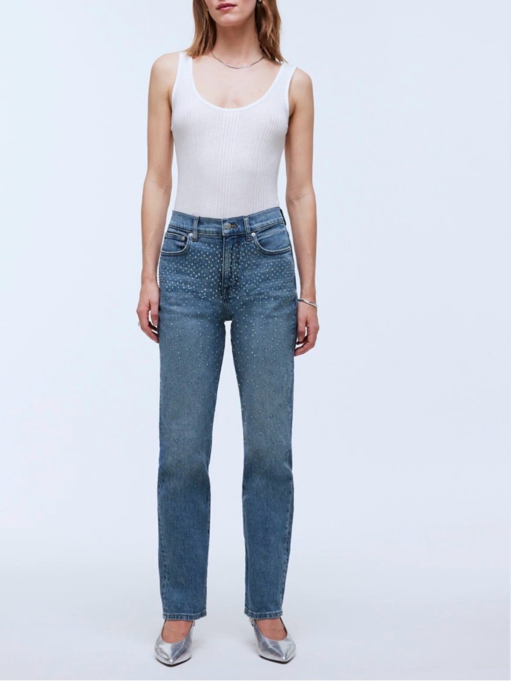 Madewell Curvy 90s Straight Jeans Medium Wash Size 28 High Rise Denim